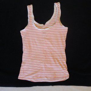 Dynamite striped low cut casual summer tank top